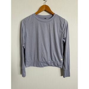 Vuori Womens Daydream Crew Long Sleeve Performance Top Purple Workout Size Small